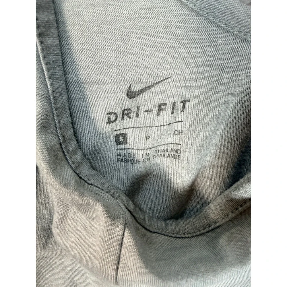 Nike Dri-FIT Womens Racerback Tank Top Heather Gray Small Scoop Neck Workout